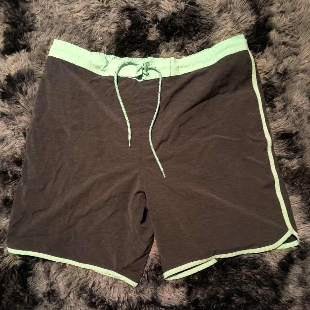 George blue grey xl men's lined shorts swim suit trunks draw string light wear